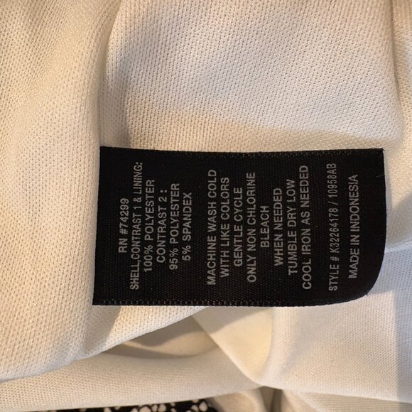 Black & White Lace Alexa B Dress | Sleeveless | Size 10 - Picture 3 of 7